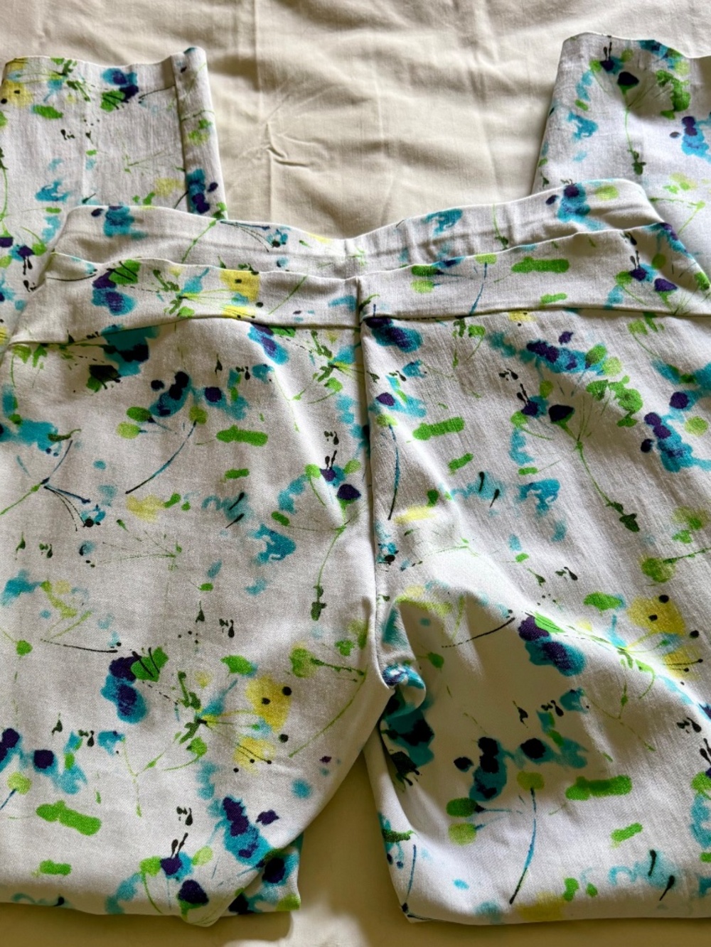 Insight New York Stretch Pull-On Abstract Floral Ankle Trousers - Size 4 - Picture 4 of 6